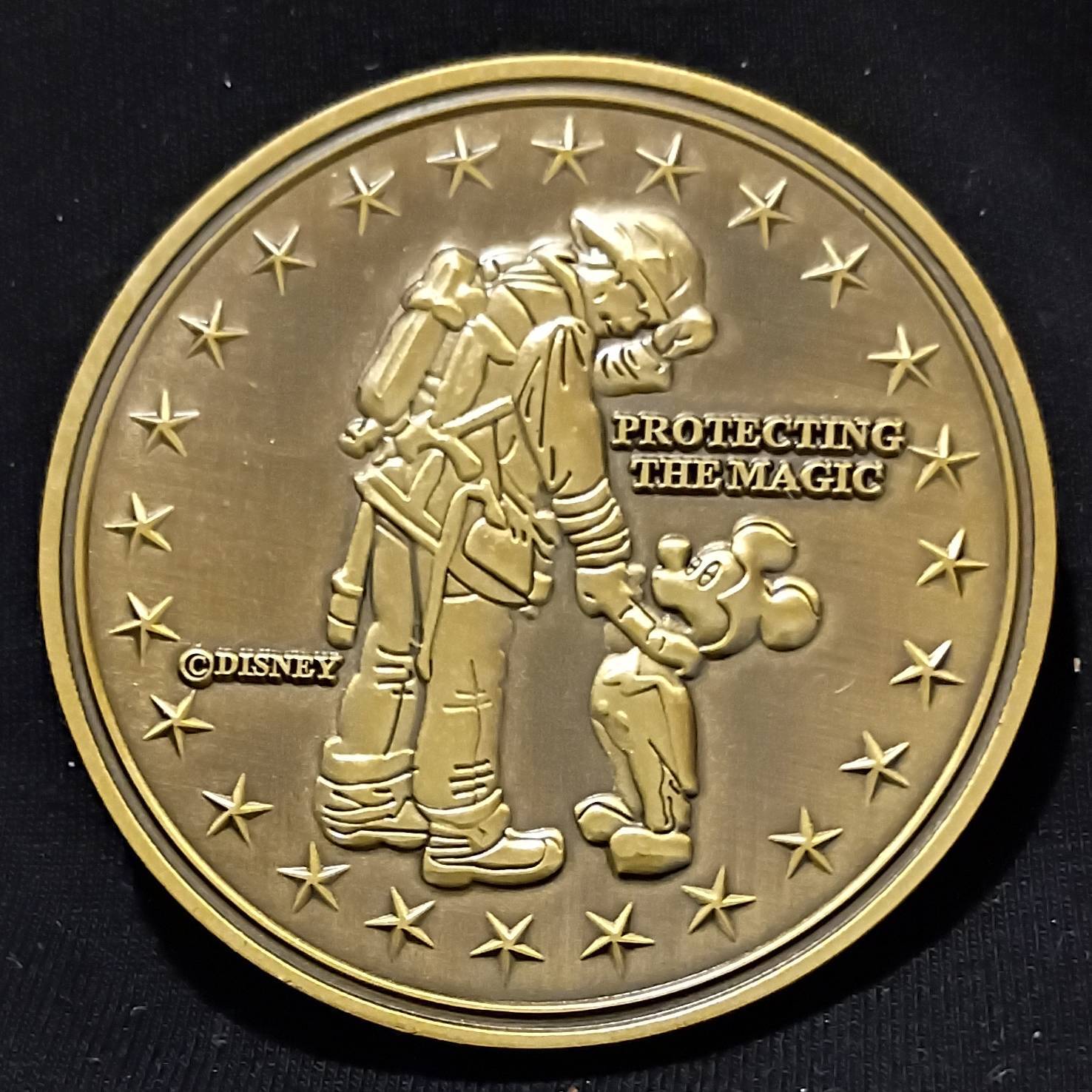 Reedy Creek Firefighters Challenge Coin — back