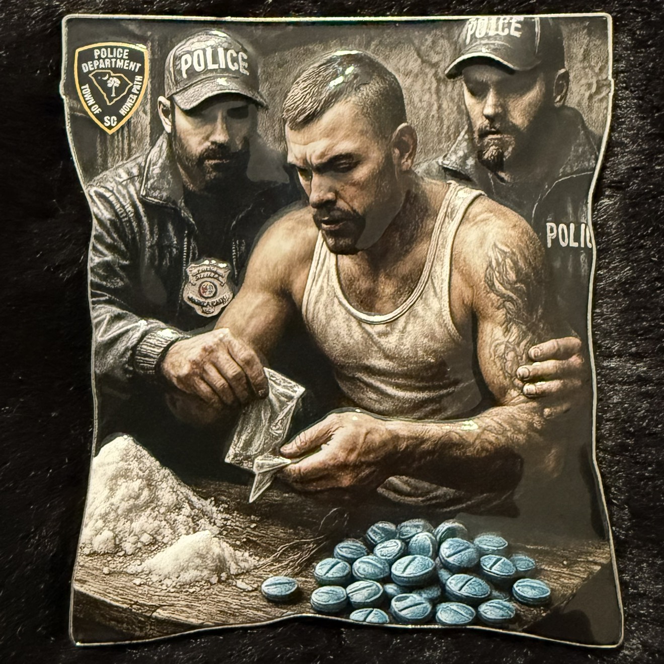 Town of Honea Path Police Department Narco Pill Bag (Nickle Variant) — back
