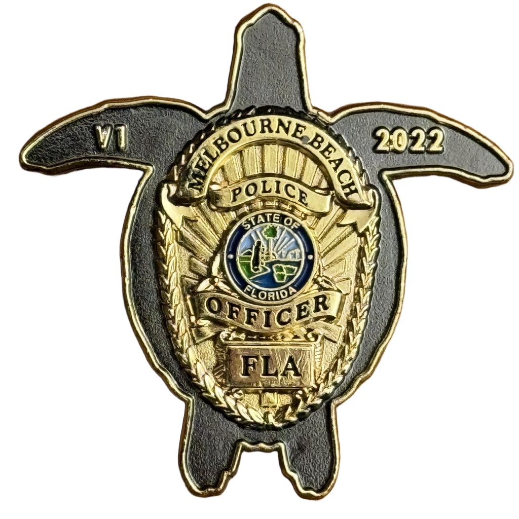 Melbourne Beach Police Turtle (Florida) — back