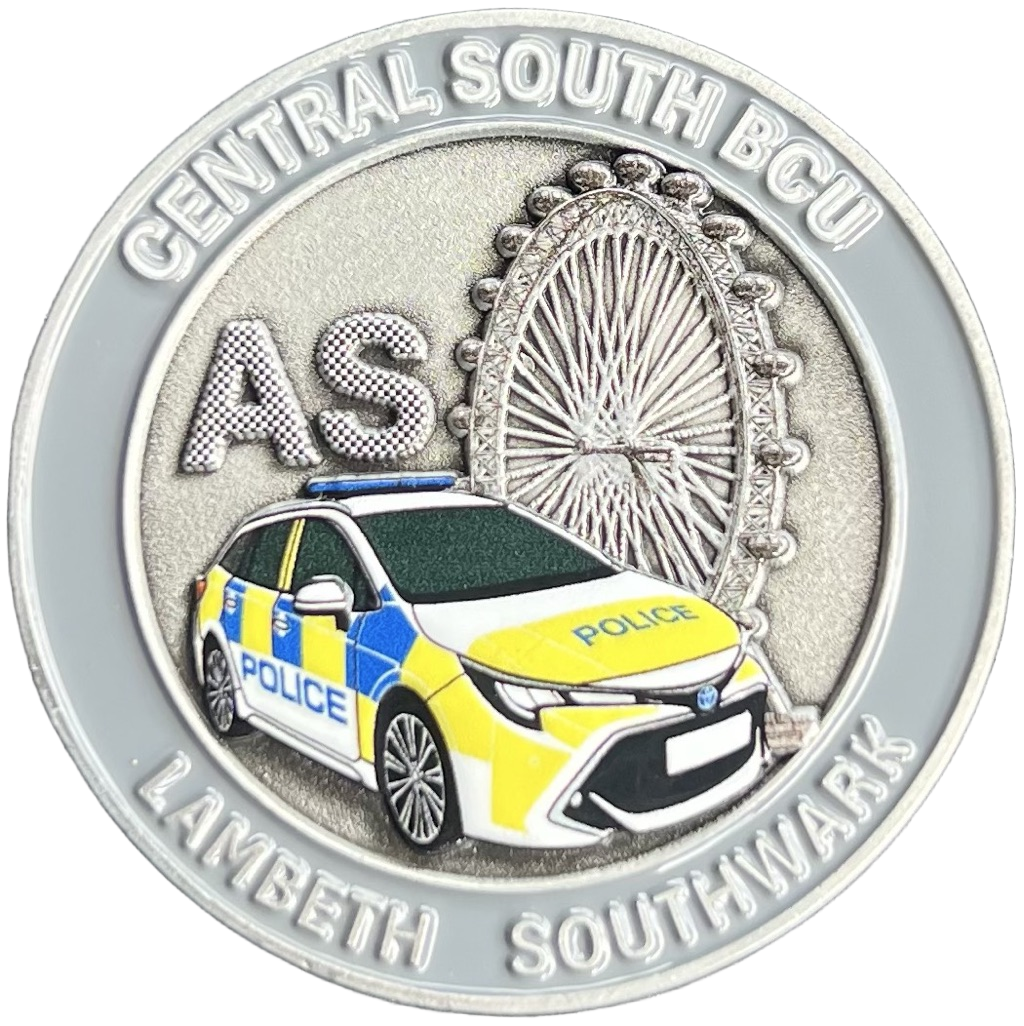 Metropolitan Police Central South BCU Challenge Coin — front