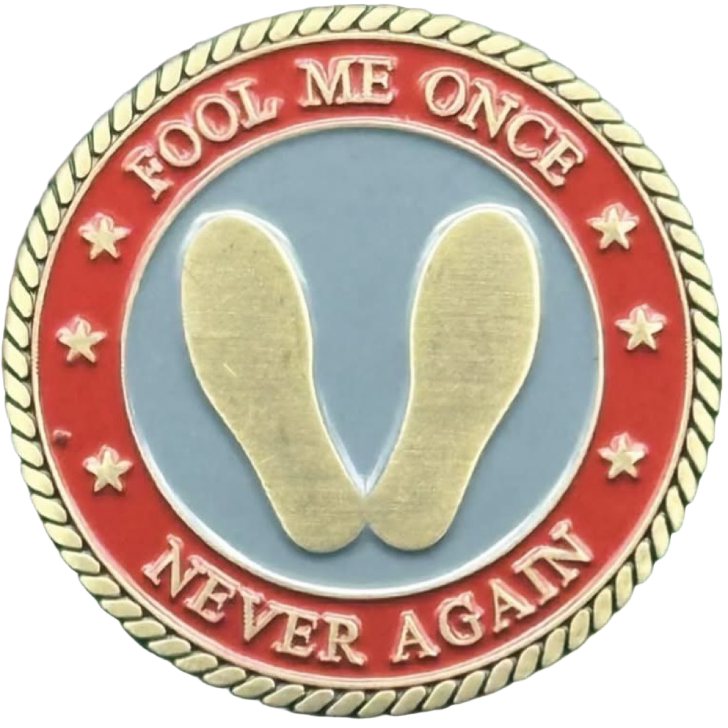 FOOL ME ONCE NEVER AGAIN — front