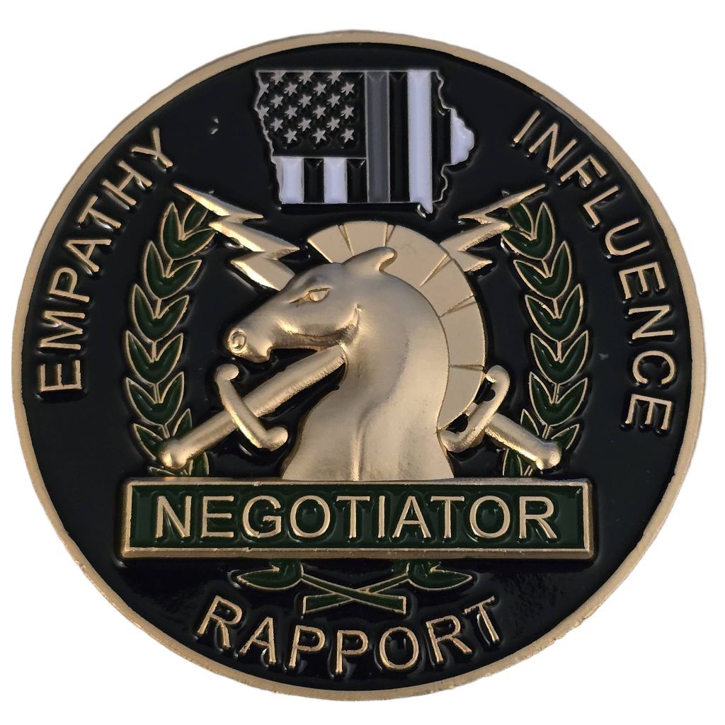 Empathy Influence Negotiator Rapport Challenge Coin — front