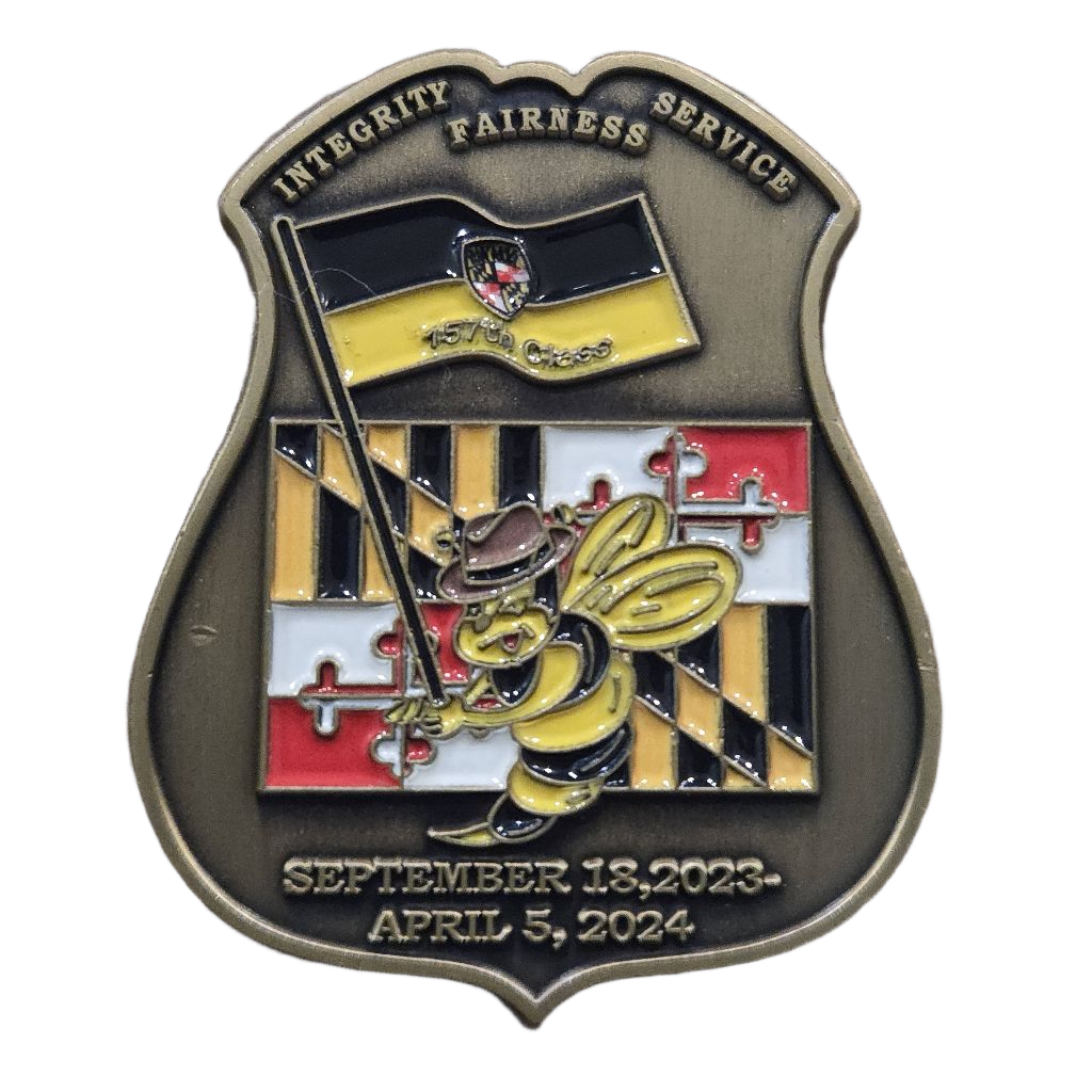 Maryland State Police 157th Class Coin — back