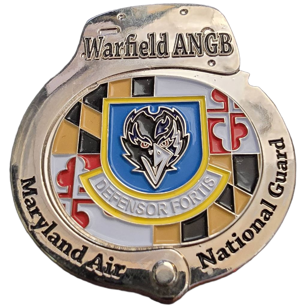 Warfield ANGB Maryland Air National Guard Challenge Coin — front
