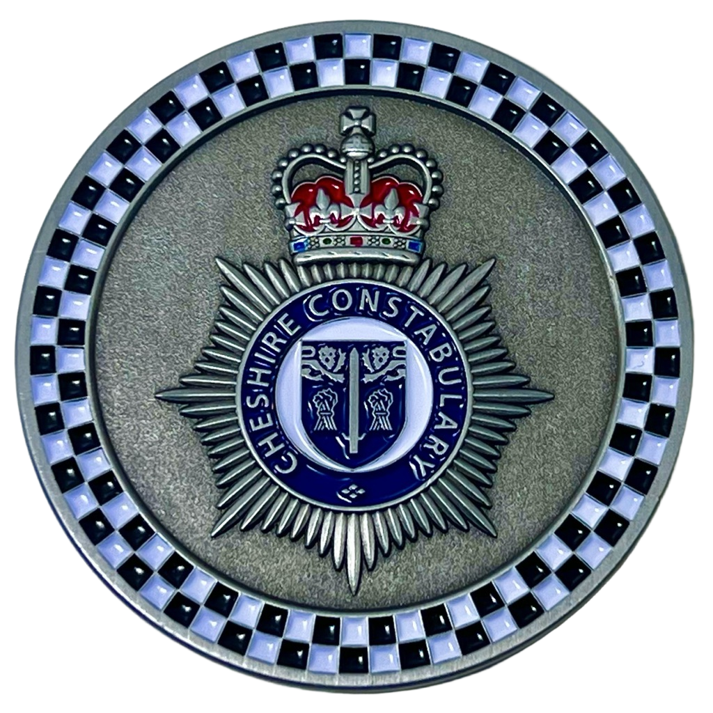 Cheshire Constabulary coin — back