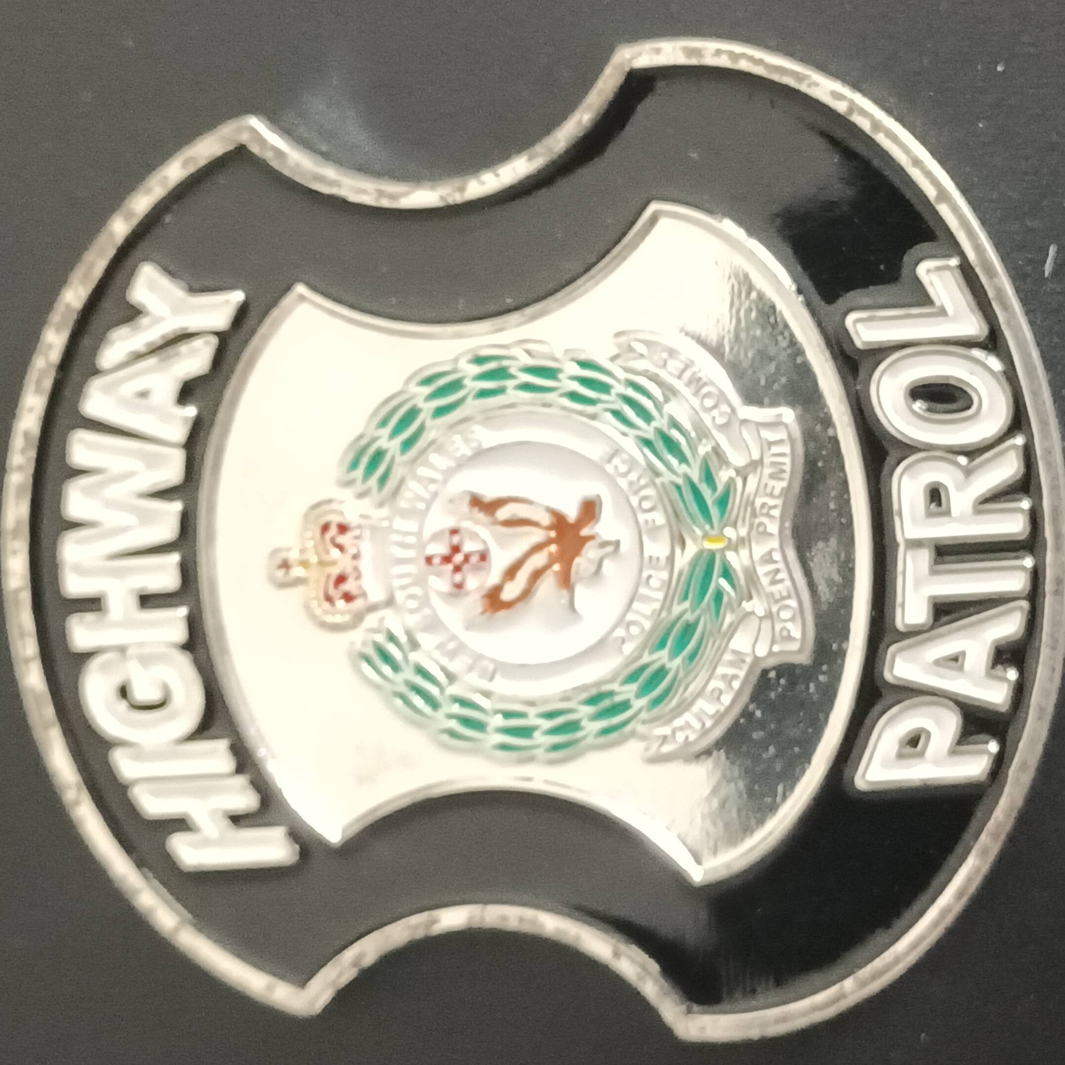 Highway Patrol Social Coin — back