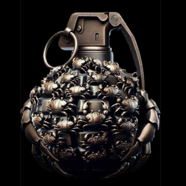 Kenosha Bomb Squad Crab Grenade Mack — back