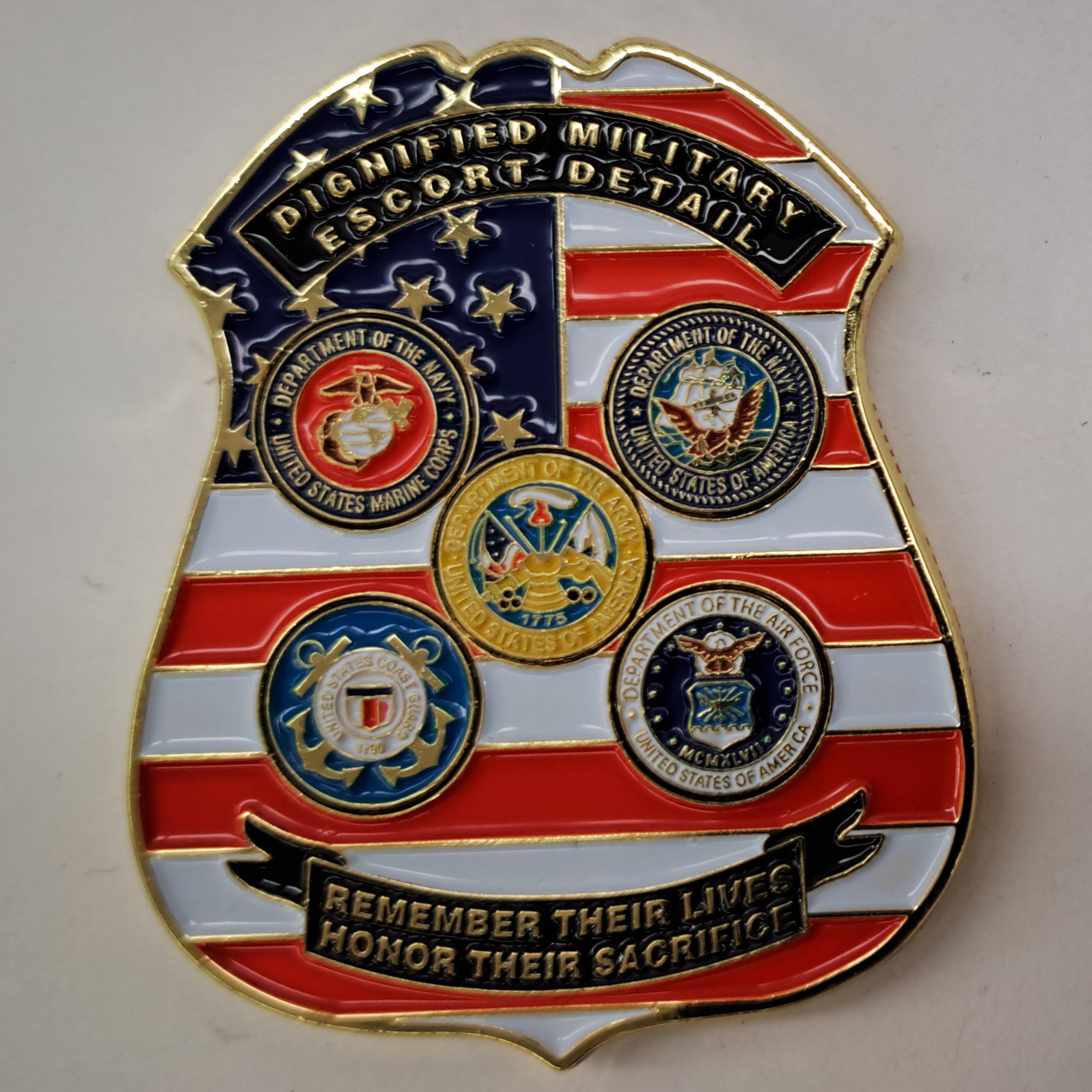 Dignified Military Escort Detail — back