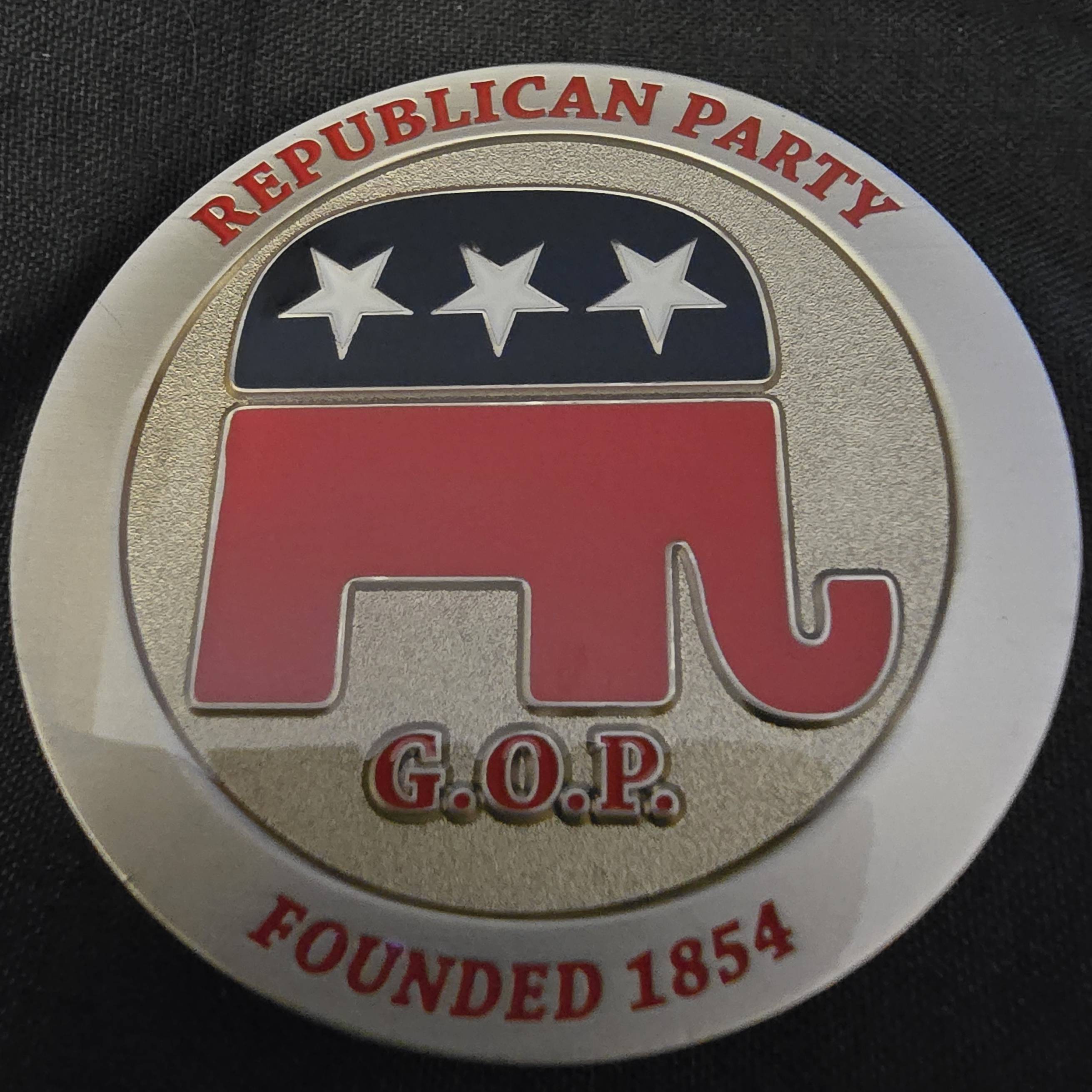 Donald Trump 2016 election coin — back