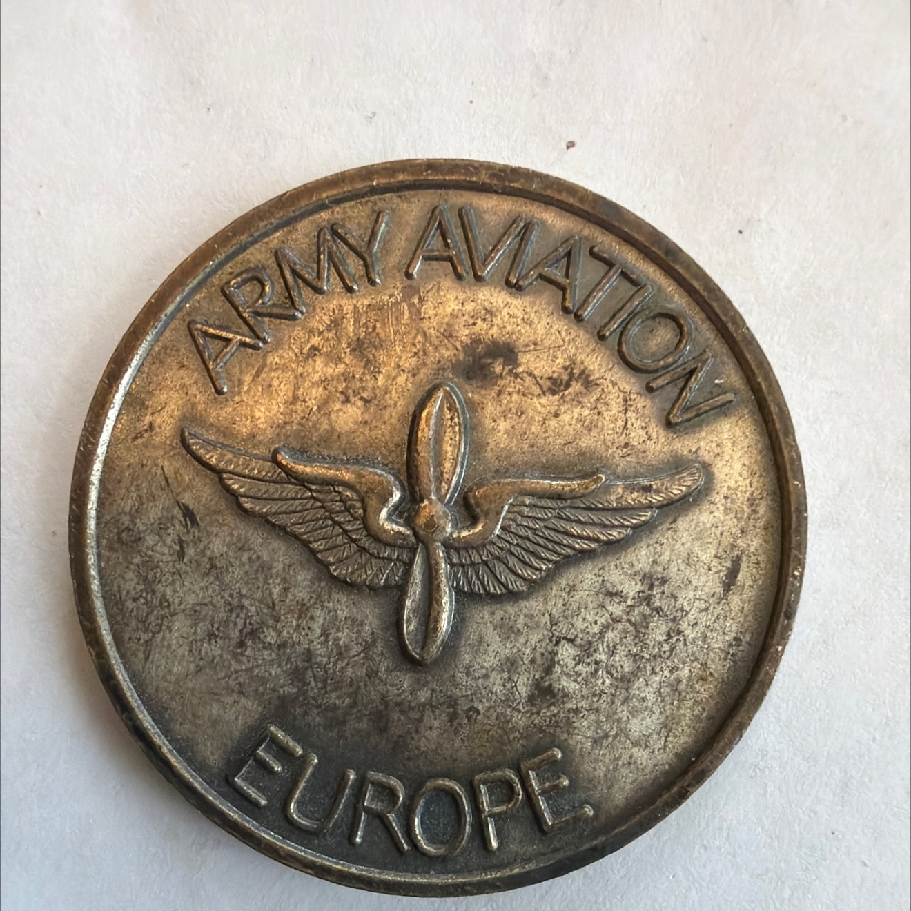 Army Aviation Coin — back