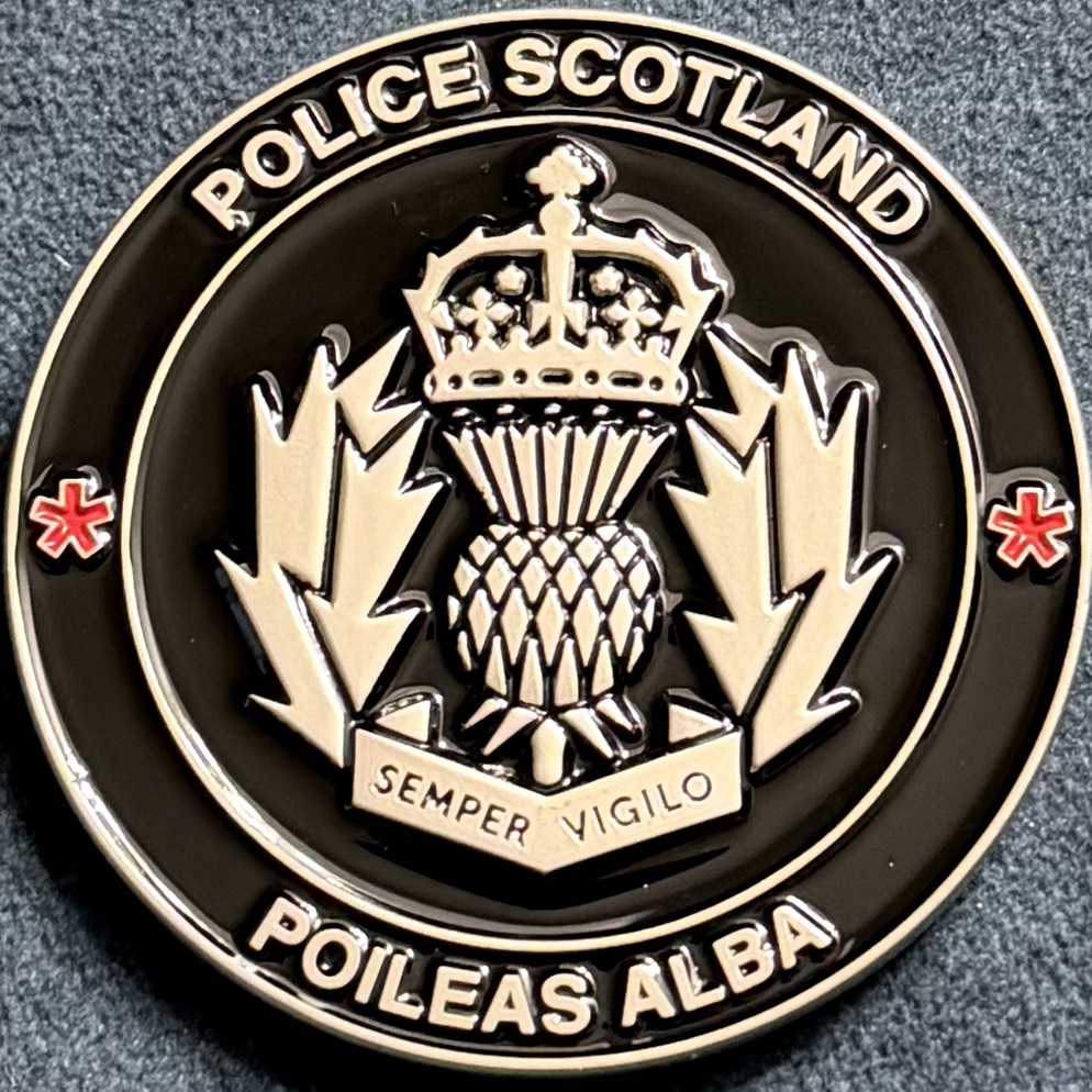 Police Scotland Armed Response Vehicles Challenge Coin — back