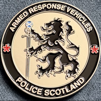 Police Scotland Armed Response Vehicles Challenge Coin