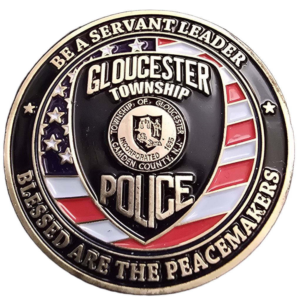 Gloucester Township Police Chief of Police Challenge Coin — back