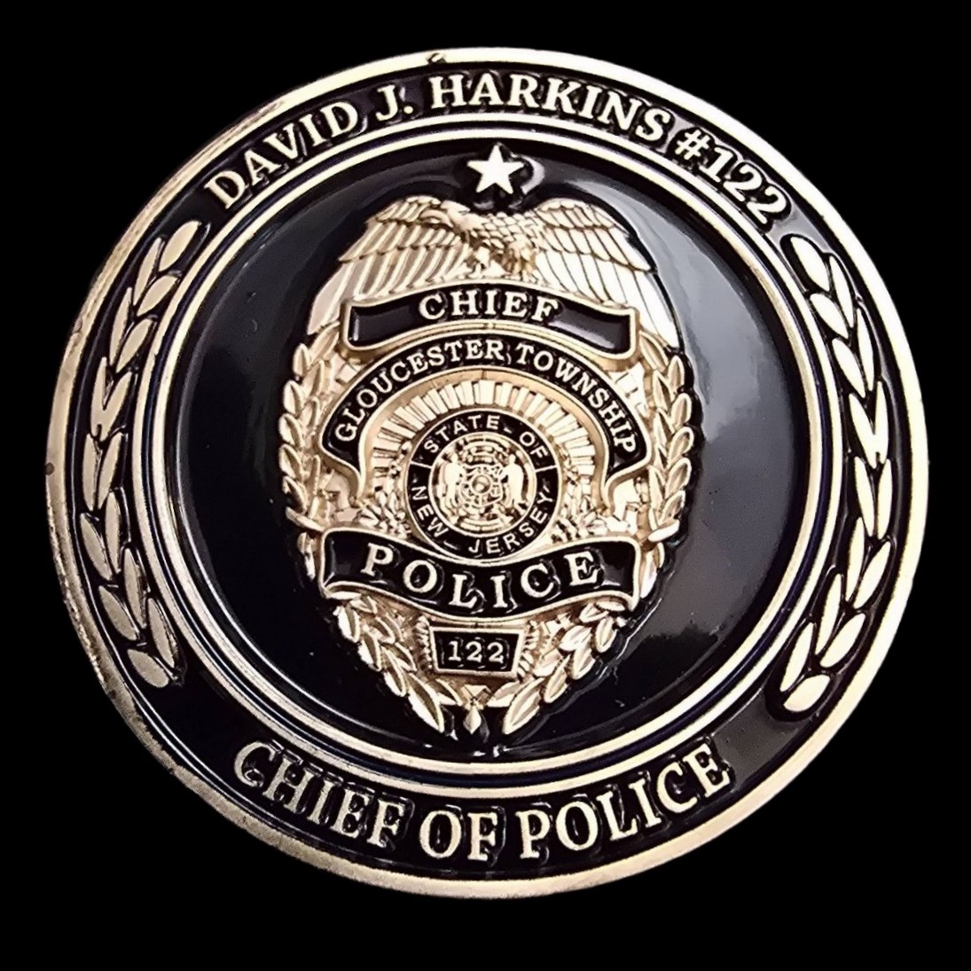 Gloucester Township Police Chief of Police Challenge Coin — front