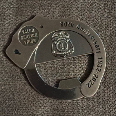 90th anniversary handcuff