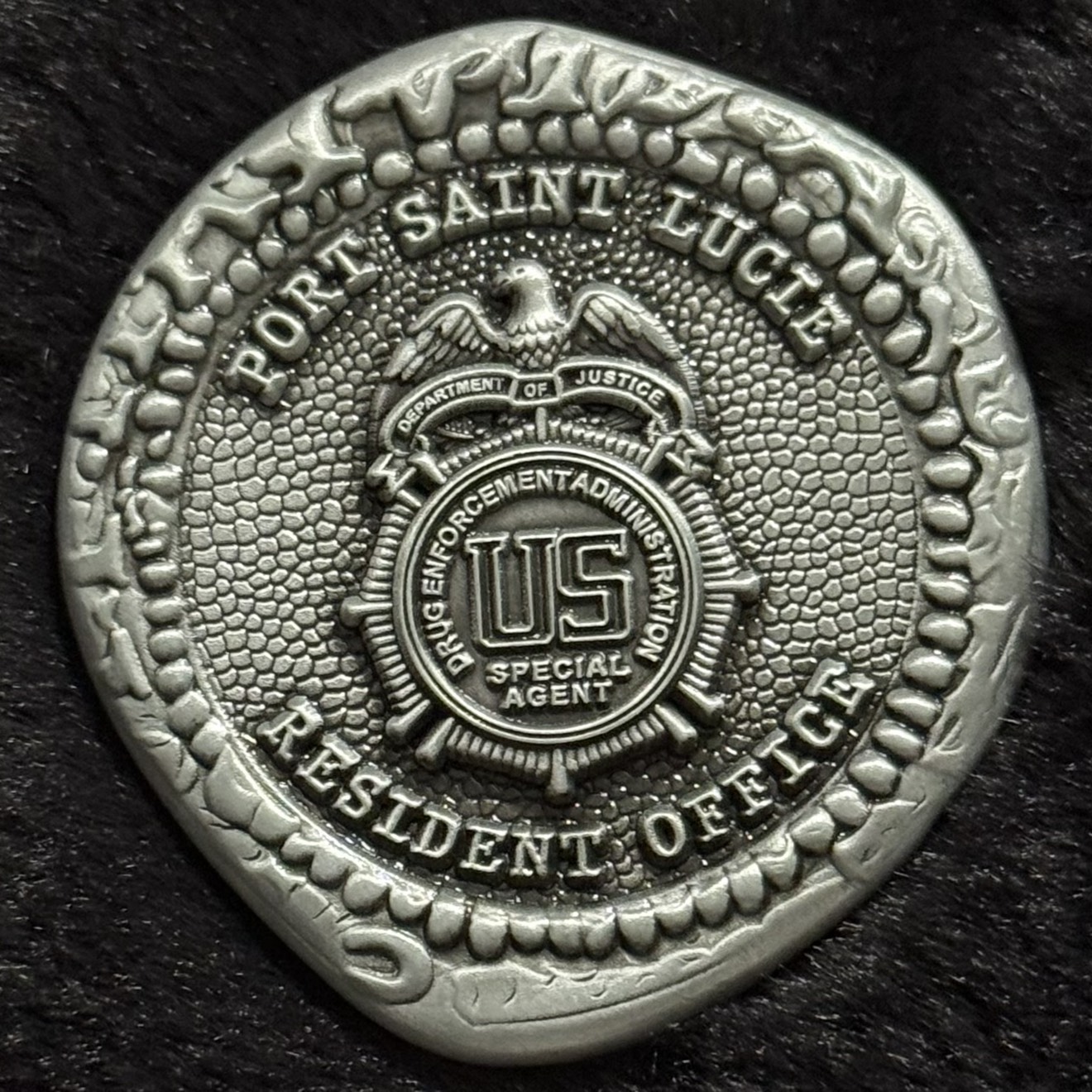 DEA Port St. Lucie Resident Office Doubloon (Silver Variant) — back