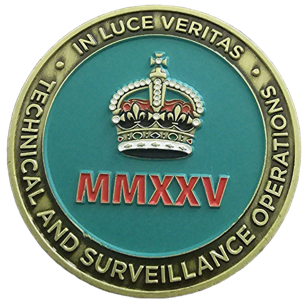 Specialist Surveillance Team Tactical Surveillance Group Challenge Coin — back