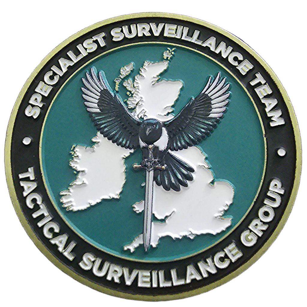 Specialist Surveillance Team Tactical Surveillance Group Challenge Coin — front