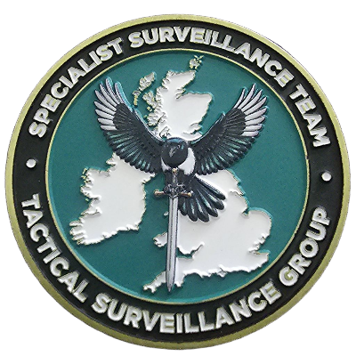 Specialist Surveillance Team Tactical Surveillance Group Challenge Coin
