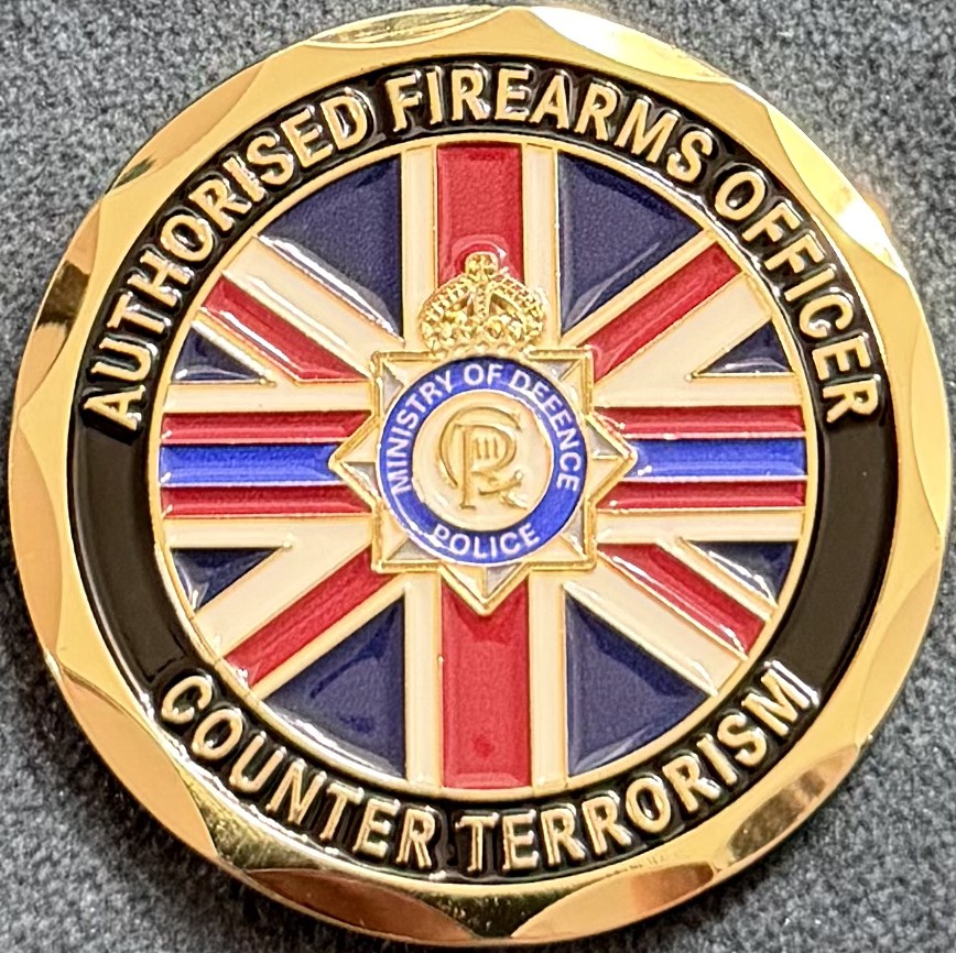 Ministry of Defence Police AWE Burghfield AFO-CT Challenge Coin — back