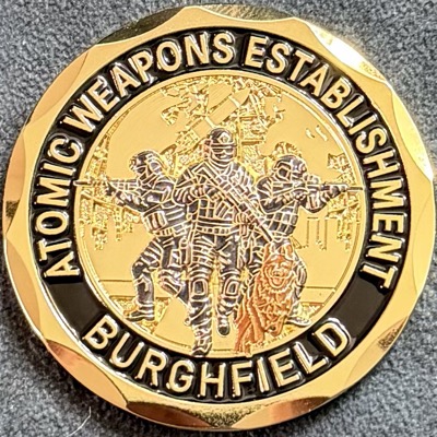 Ministry of Defence Police AWE Burghfield AFO-CT Challenge Coin