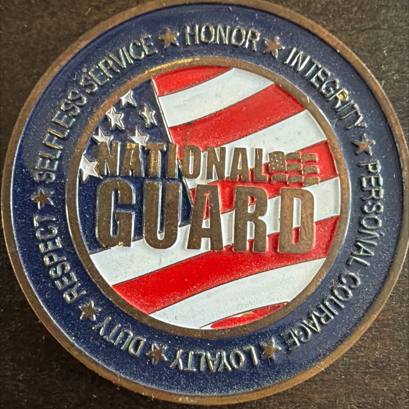 Enlistment Coin — back