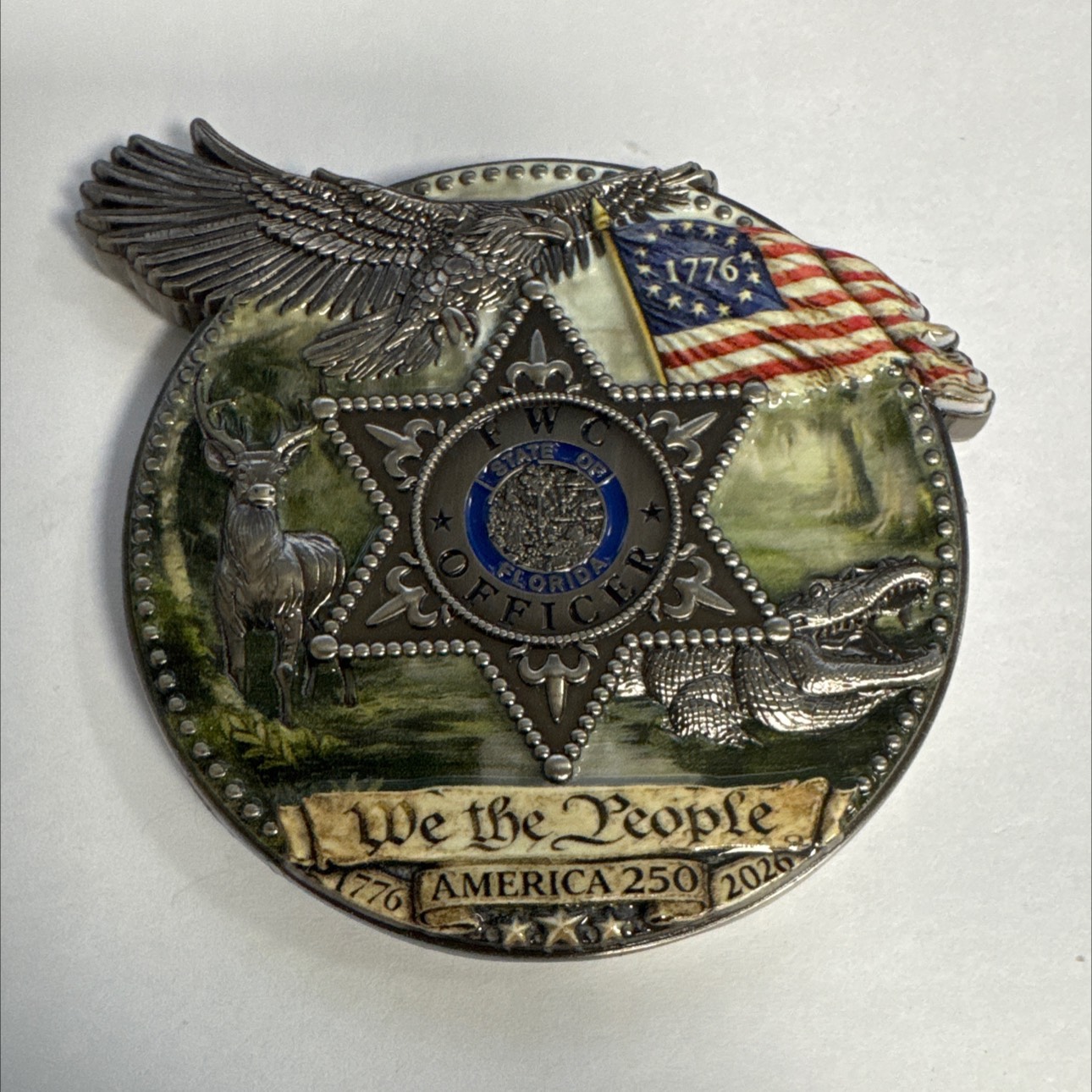 N Fl FWC America 250 Anniversary Coin #1 — front
