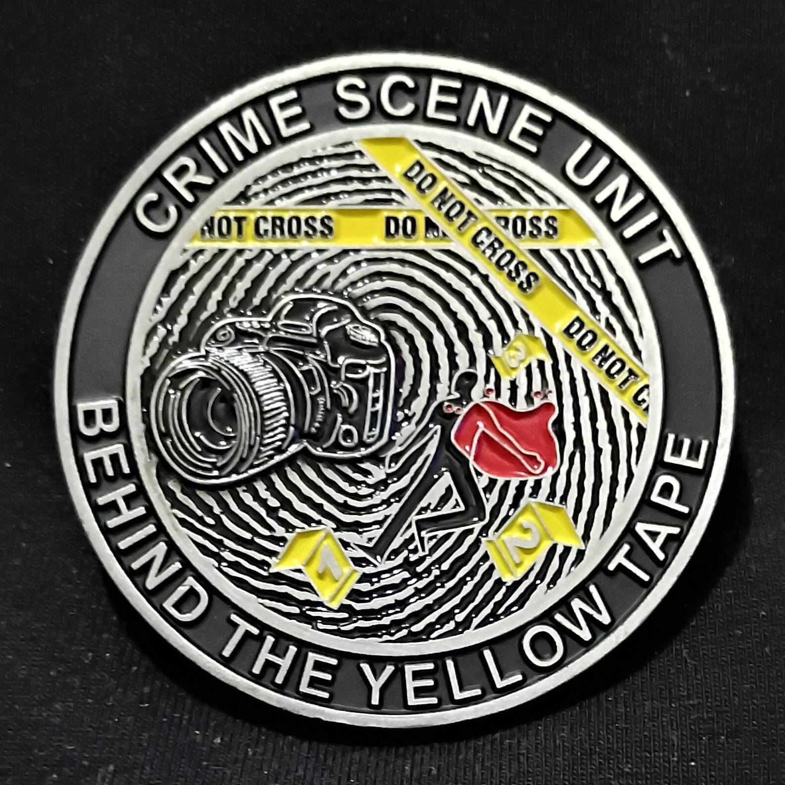 Passaic county sheriff's Department Crime Scene Unit Challenge Coin — back