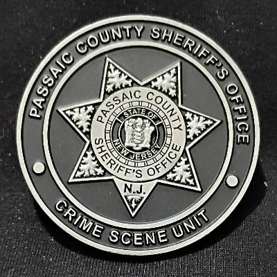 Passaic county sheriff's Department Crime Scene Unit Challenge Coin