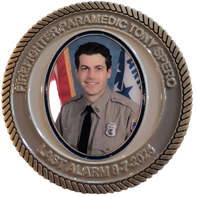 Springdale Firefighter Tony Sepero Memorial Coin