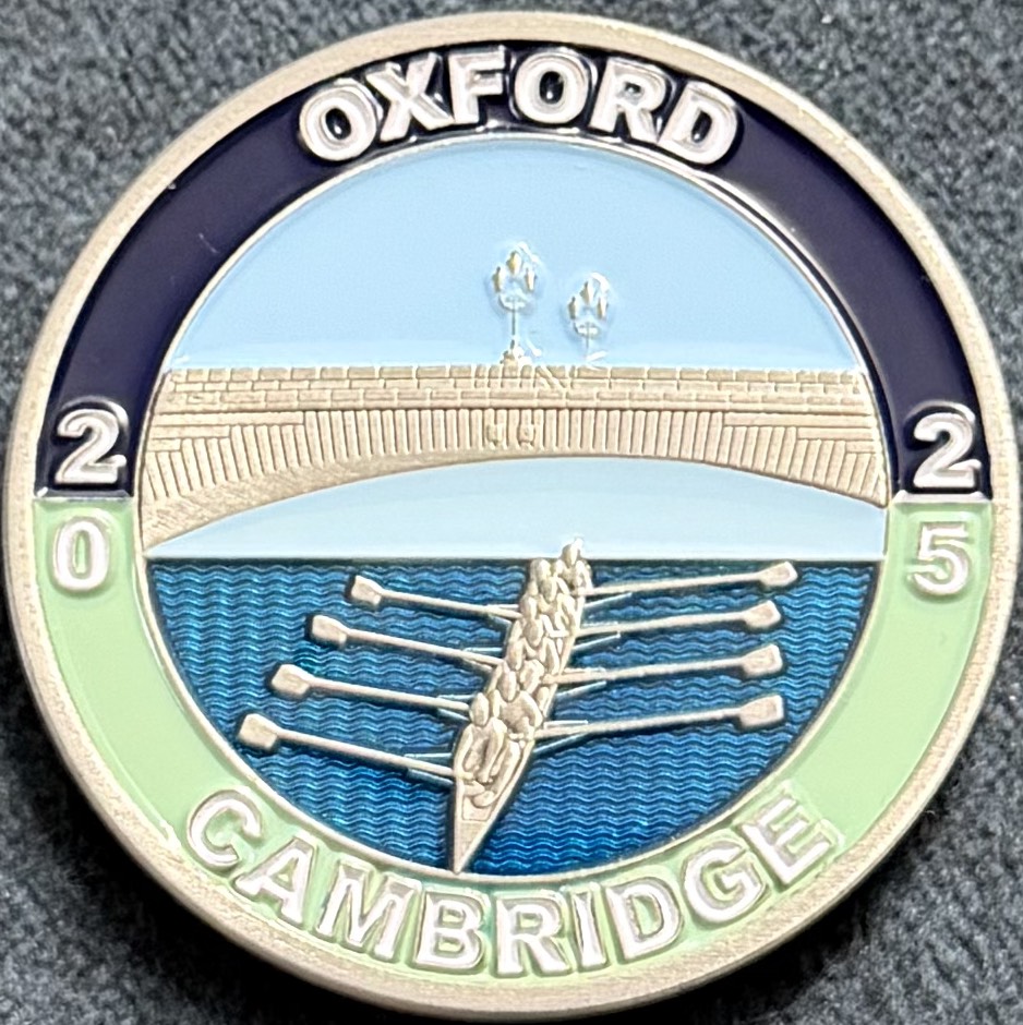 Metropolitan Police Marine Policing Unit Oxford vs Cambridge Challenge Coin — front