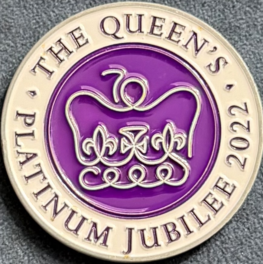 Metropolitan Police Special Firearms Command SCO19 The Queen’s Platinum Jubilee 2022 Challenge Cojn — back