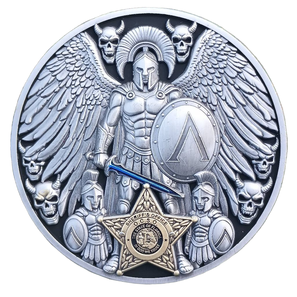 Orange County Sheriff's Office Juvenile Response Unit Challenge Coin — back