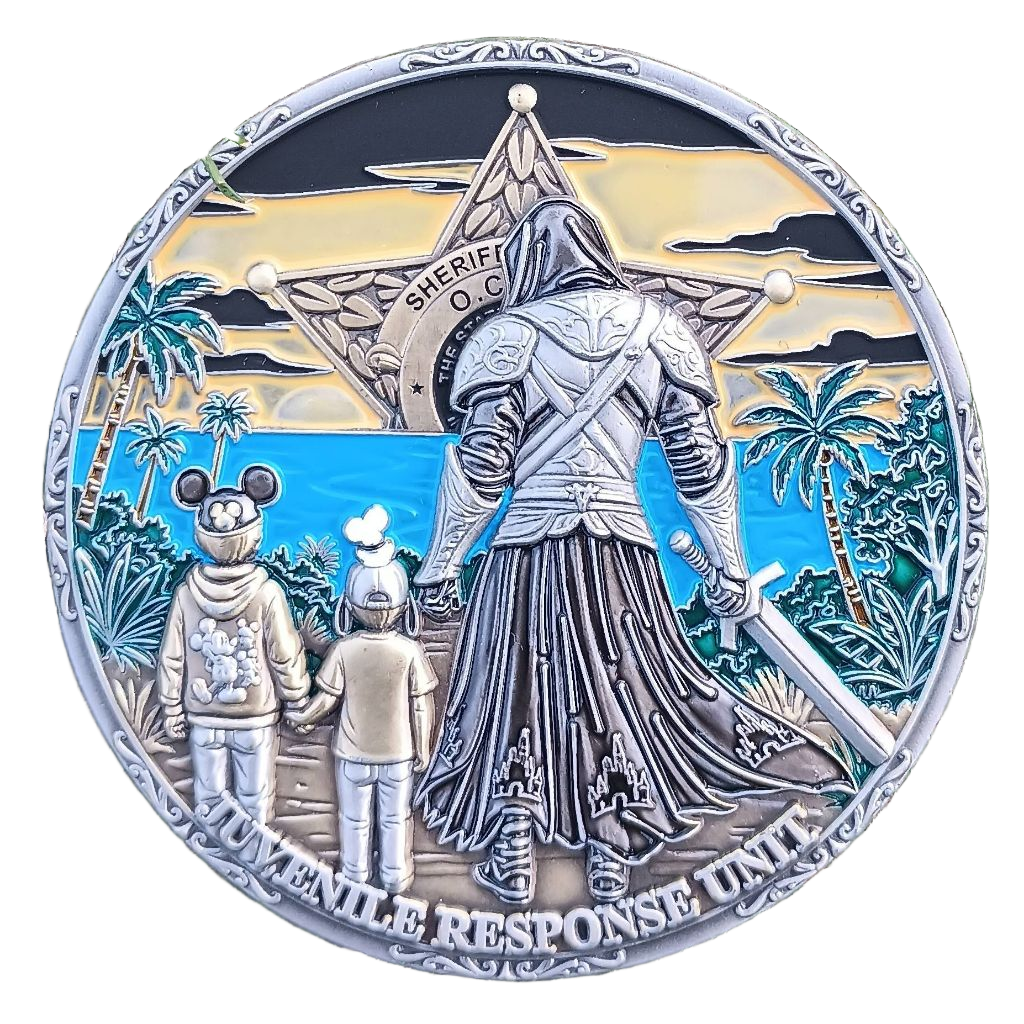 Orange County Sheriff's Office Juvenile Response Unit Challenge Coin — front