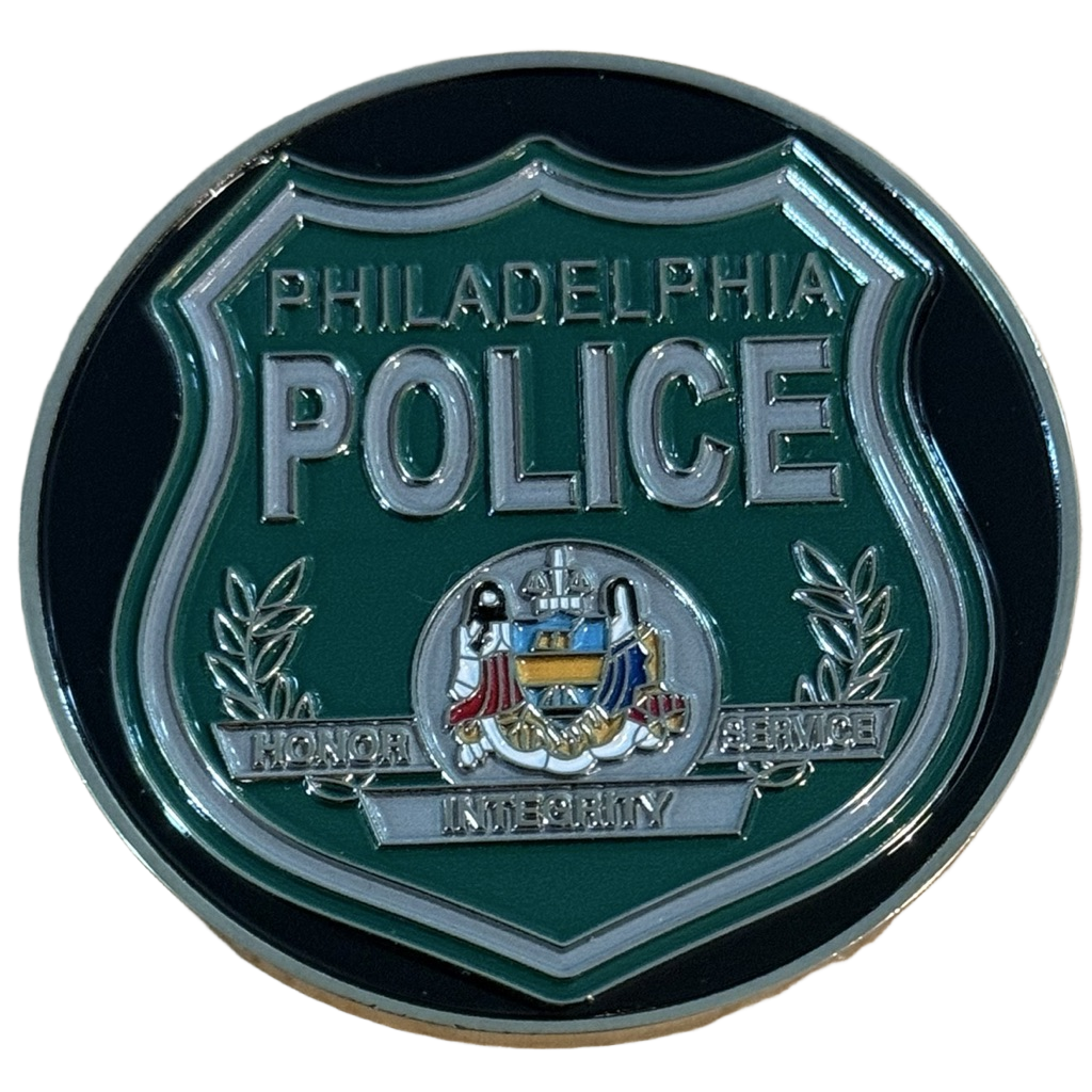 Philadelphia Police Department Eagles Challenge Coin — front