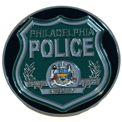 Philadelphia Police Department Eagles Challenge Coin