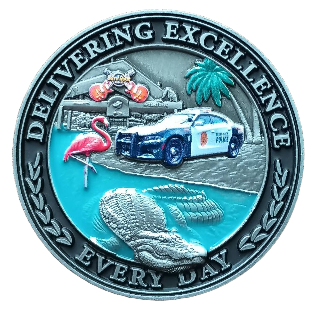Miami-Dade Police Department Challenge Coin — back