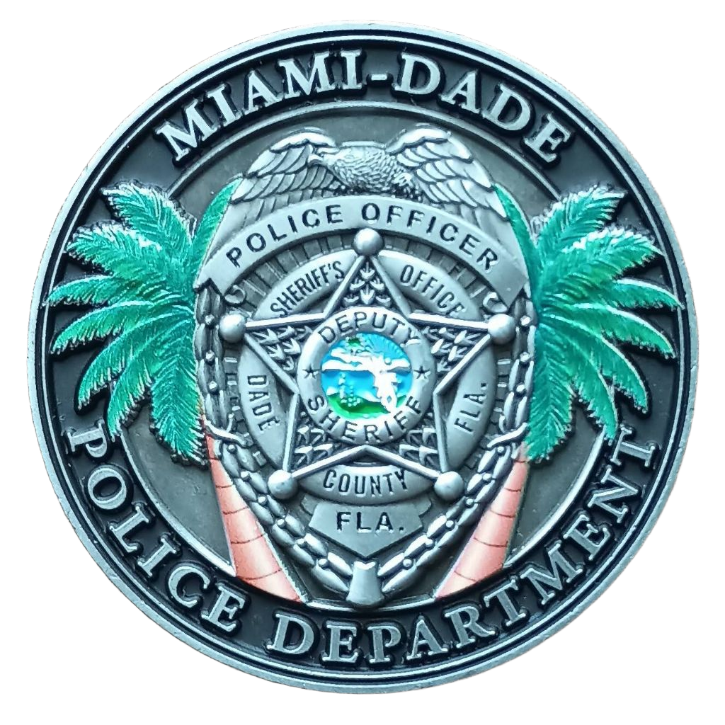 Miami-Dade Police Department Challenge Coin — front