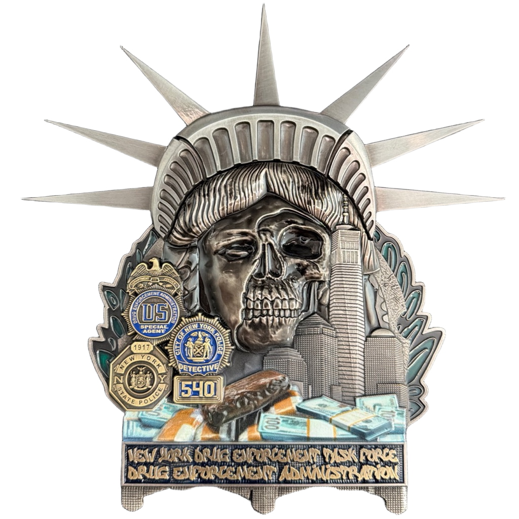 New York City Drug Enforcement Administration Challenge Coin — back