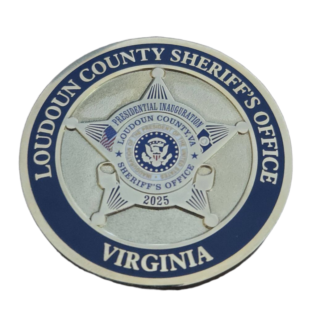 Loudoun County Sheriff's Office 60th Inauguration Coin — front