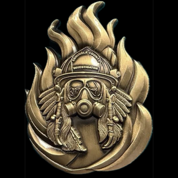 Seminole County Fire Investigation Mack (bronze) — back