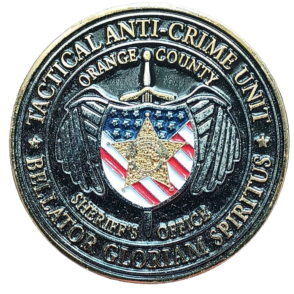 Orange County Tactical Anti-Crime Unit Challenge Coin — front