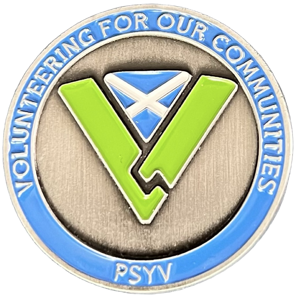 Police Scotland Youth Volunteers Challenge Coin — front