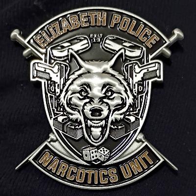 Elizabeth Police narcotics task force challenge coin