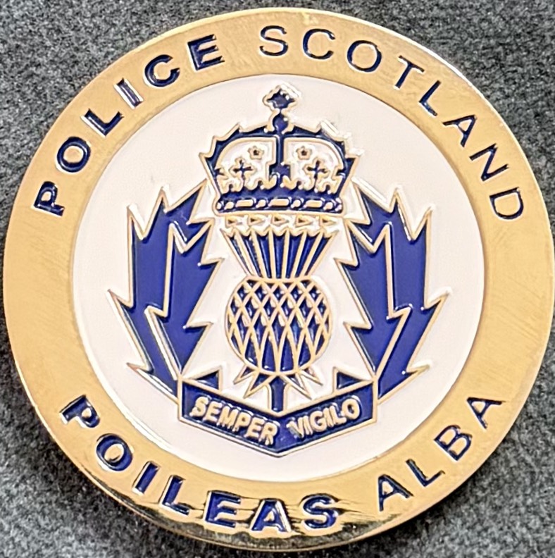 Scottish Police Memorial Challenge Coin - Old Design — back