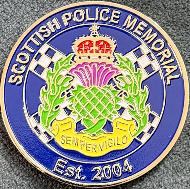 Scottish Police Memorial Challenge Coin - Old Design — front