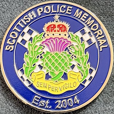 Scottish Police Memorial Challenge Coin - Old Design