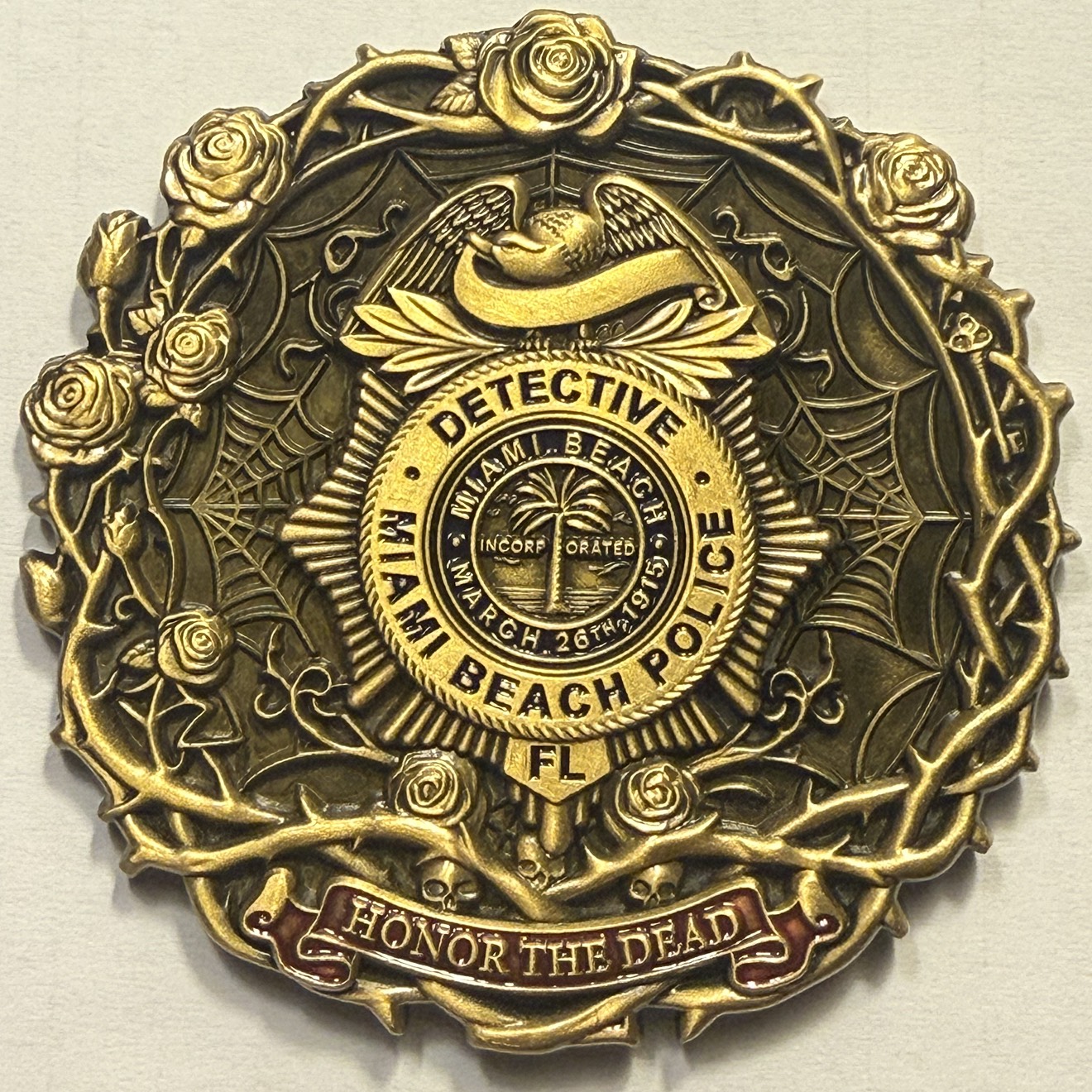 Miami Beach, FL Police Department Homicide Unit — back