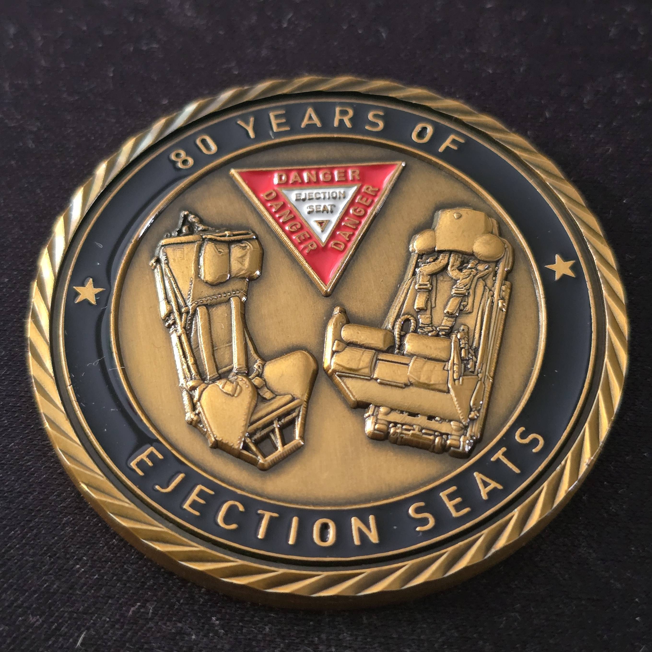 80 years of Ejection seats brass — front