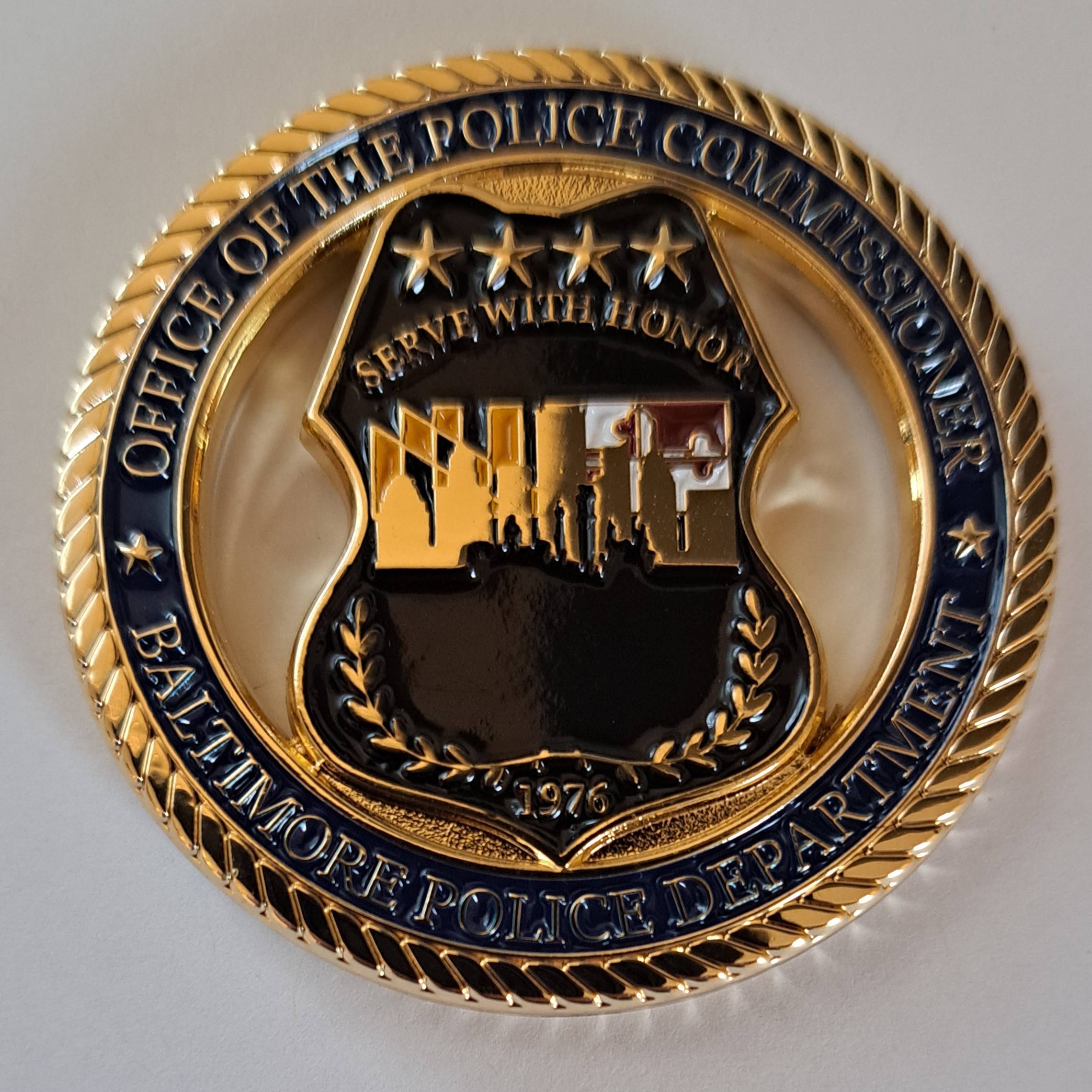 Baltimore Police Commissioners Richard Worley — back